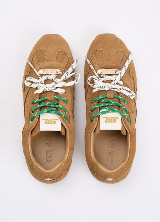 Steve Madden Asiel sneaker van suède - detail 4 camel
