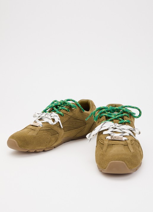 Steve Madden Asiel sneaker van suède - detail khaki