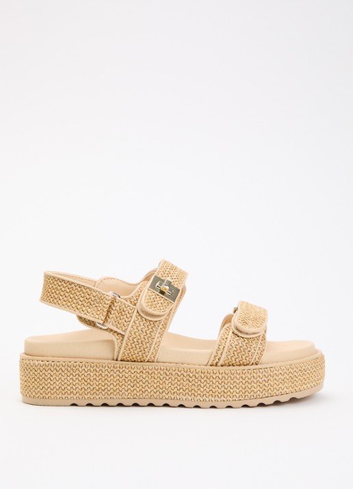 Steve Madden Bigmona sandaal van raffia
