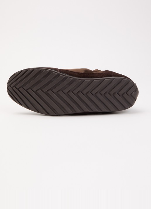 Steve Madden Bobby sneaker van suéde - detail 5 donkerbruin