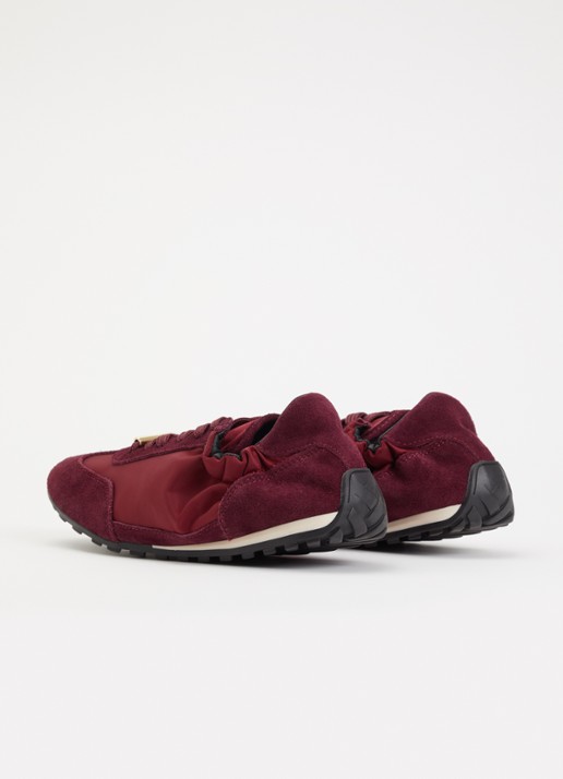 Steve Madden Bobby sneaker van suéde - achterkant bruin