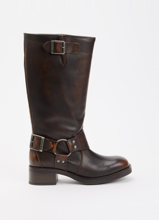 Steve Madden Bonetta Harnas laars van leer