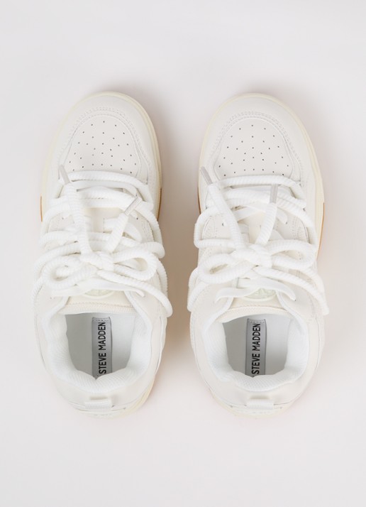 Steve Madden Boomer sneaker met logo - detail 5 wit