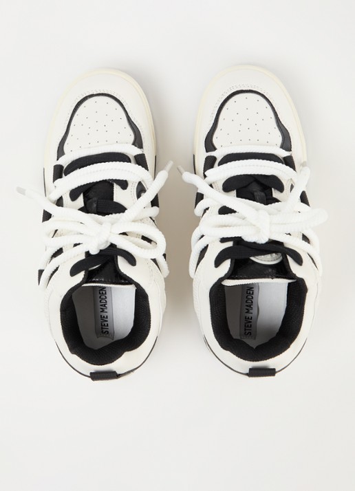Steve Madden Boomer sneaker met logo - detail 5 gebroken wit