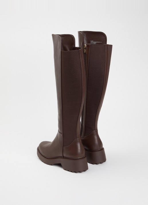 Steve Madden Callback laars - achterkant 4 chocoladebruin
