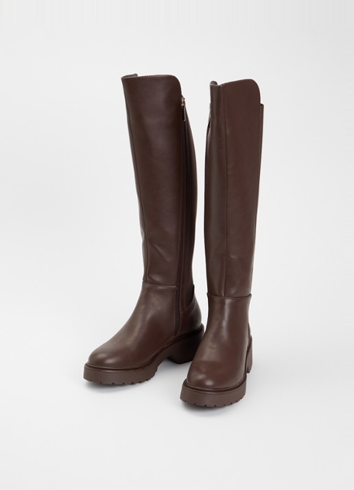 Steve Madden Callback laars - detail chocoladebruin