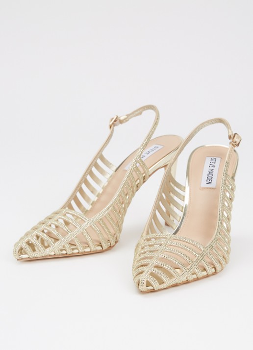 Steve Madden Carleigh pump met strass - detail 4 goud