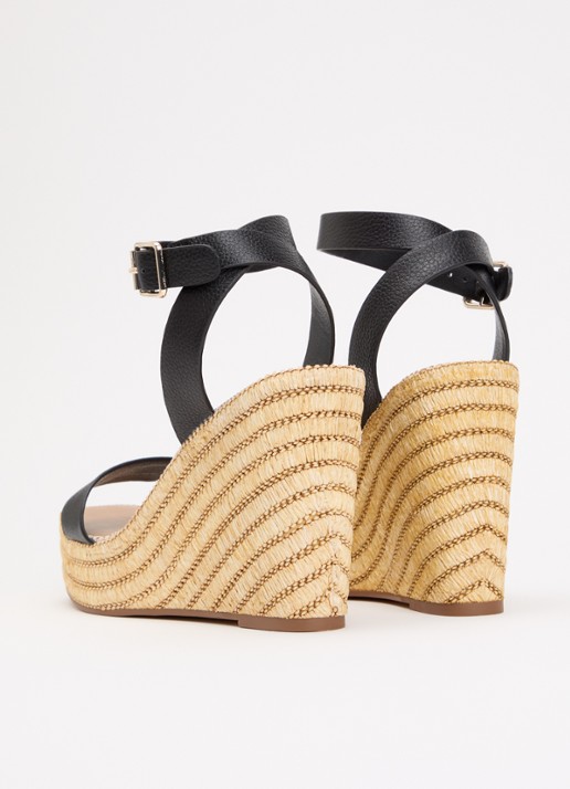 Steve Madden Cassie sleehak van leer - achterkant 4 zwart