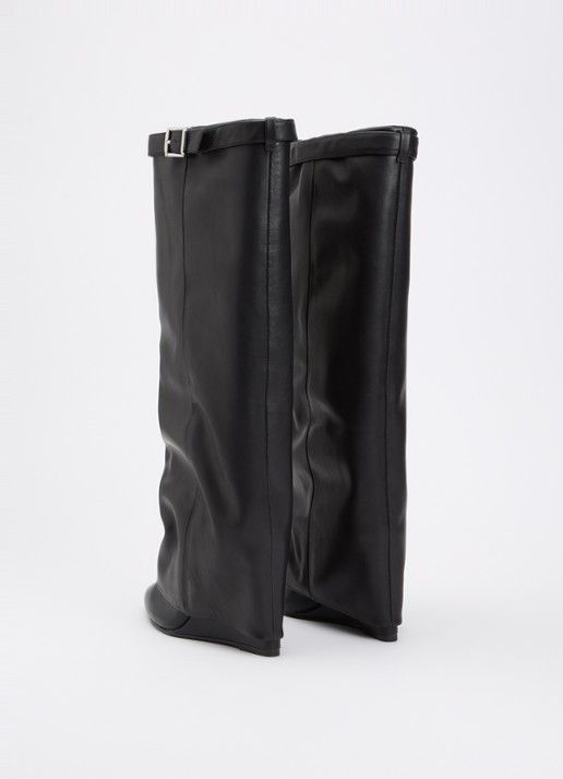 Steve Madden Corenne laars van leer - achterkant 3 zwart