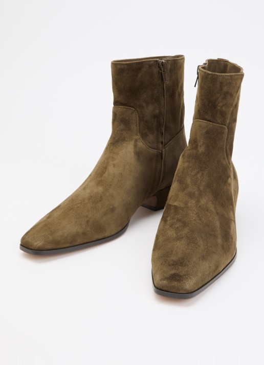 Steve Madden Dusty enkellaarsje van suède - detail olijfgroen