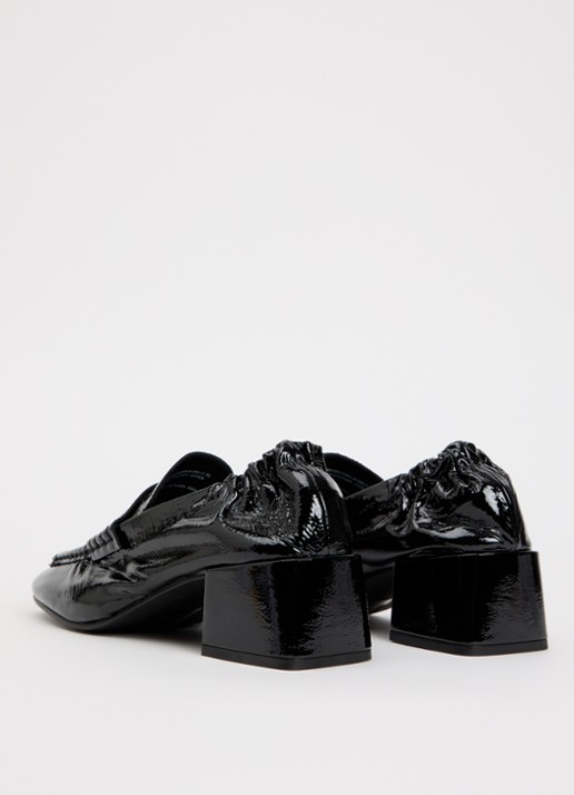 Steve Madden Estee loafer van lakleer - achterkant 5 zwart