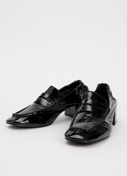 Steve Madden Estee loafer van lakleer - detail zwart