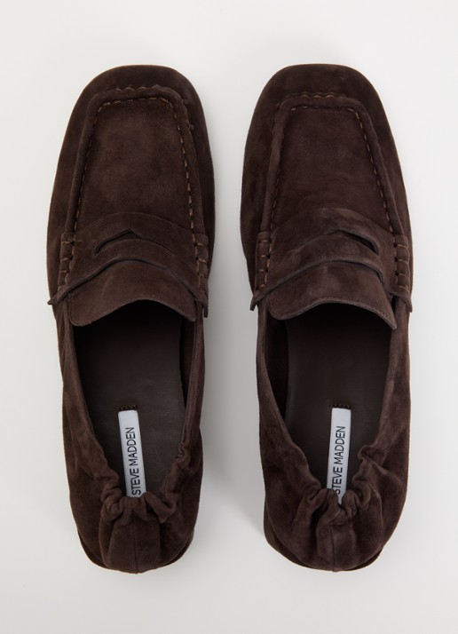 Steve Madden Estee pump van suède - detail 4 donkerbruin