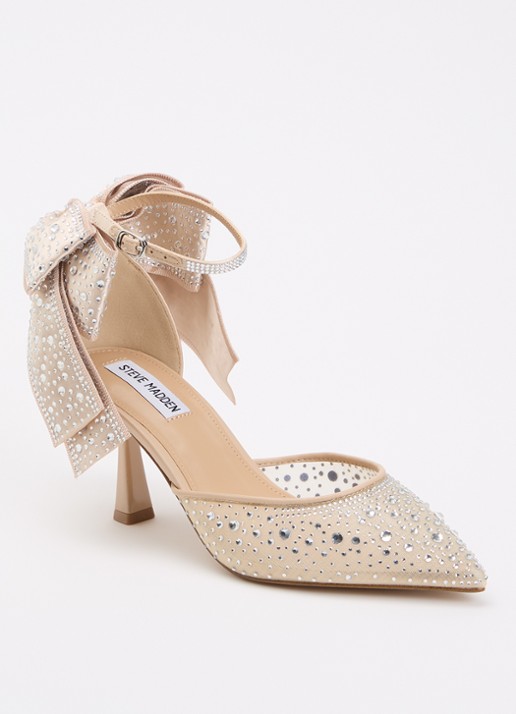 Steve Madden Fiorela-mr pump met strass en strikdetail