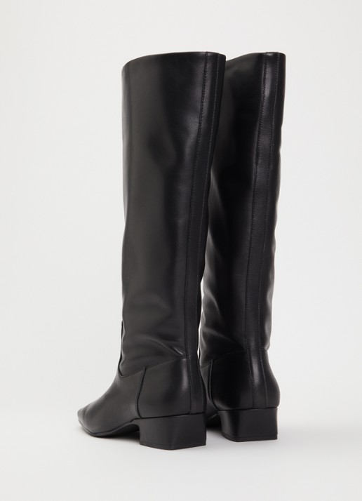 Steve Madden Gwyneth laars van leer - achterkant 4 zwart