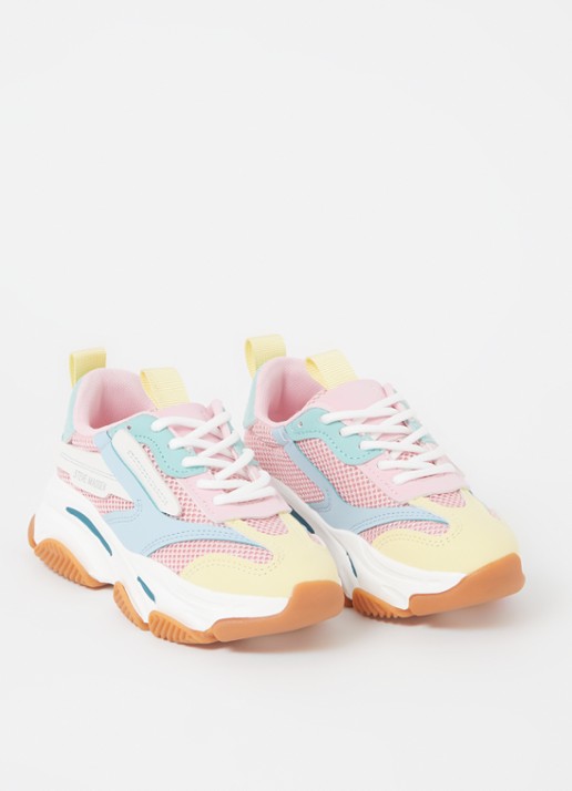 Steve Madden JPossession sneaker met mesh details - voorkant 2 roze