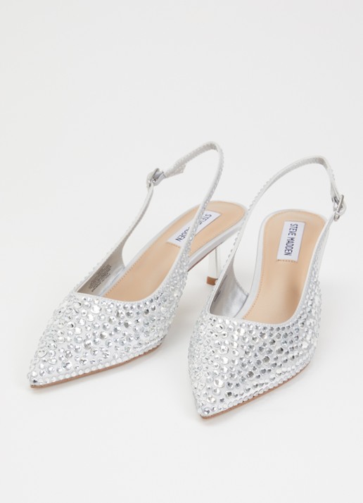 Steve Madden Korra-R slingback met strass - detail 2 zilver