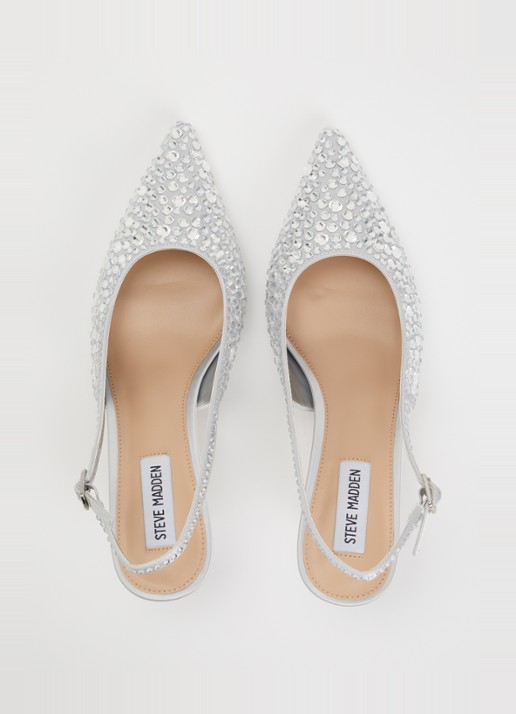 Steve Madden Korra-R slingback met strass - detail 3 zilver