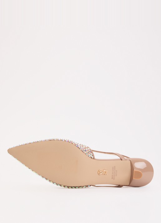 Steve Madden Legaci slingback met strass - detail 5 oudroze
