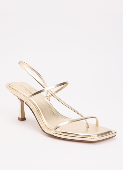 Steve Madden Locke sandalette met metallic finish