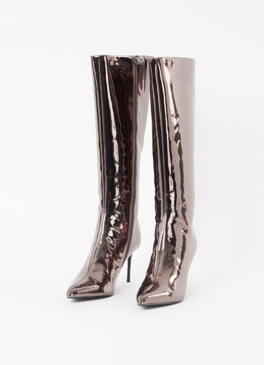 Steve Madden Lovable laars met lakfinish - detail 3 brons