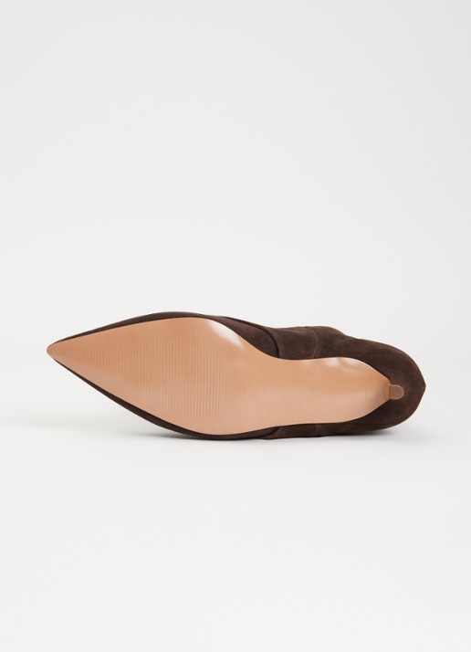 Steve Madden Luca laars van suède - detail 2 chocoladebruin