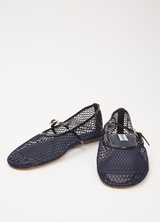 Steve Madden Mags ballerina van mesh - detail 4 donkerblauw