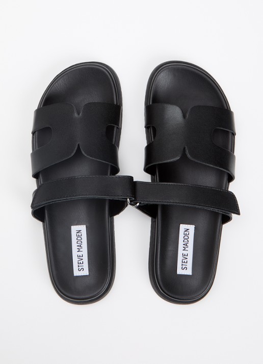 Steve Madden Missile slipper van suède - detail 2 zwart