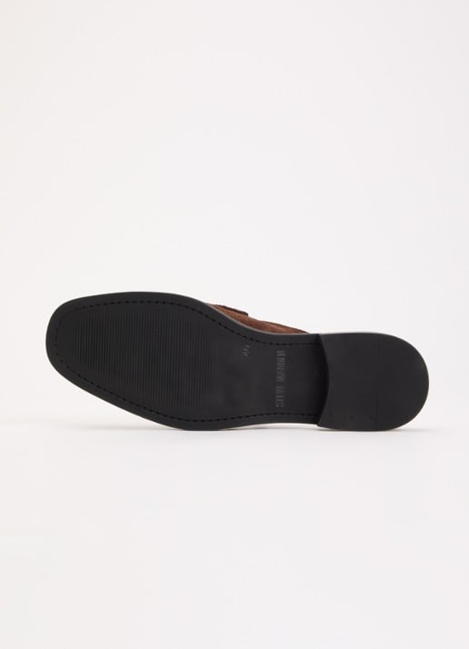 Steve Madden Nada muiltje van suède - detail 4 donkerbruin
