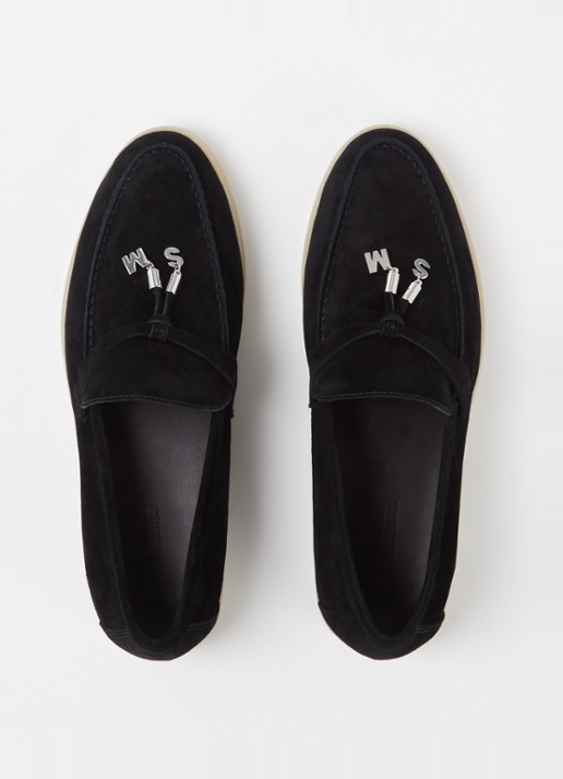 Steve Madden Portland loafer van suède - detail 3 zwart