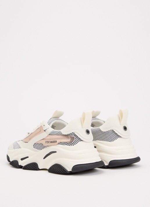 Steve Madden Possession-E sneaker met mesh details - achterkant 4 wit