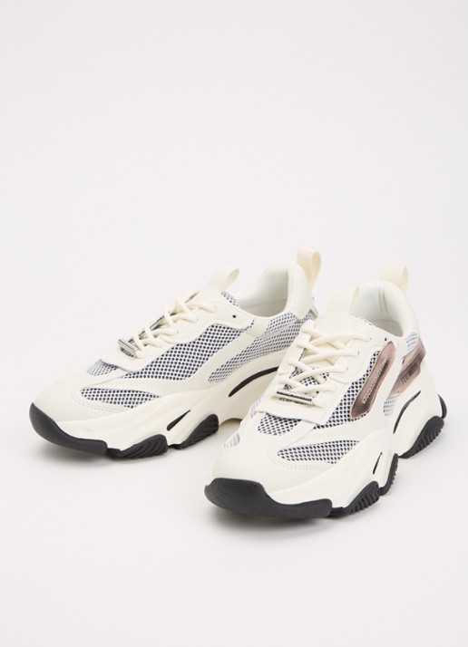 Steve Madden Possession-E sneaker met mesh details - detail wit