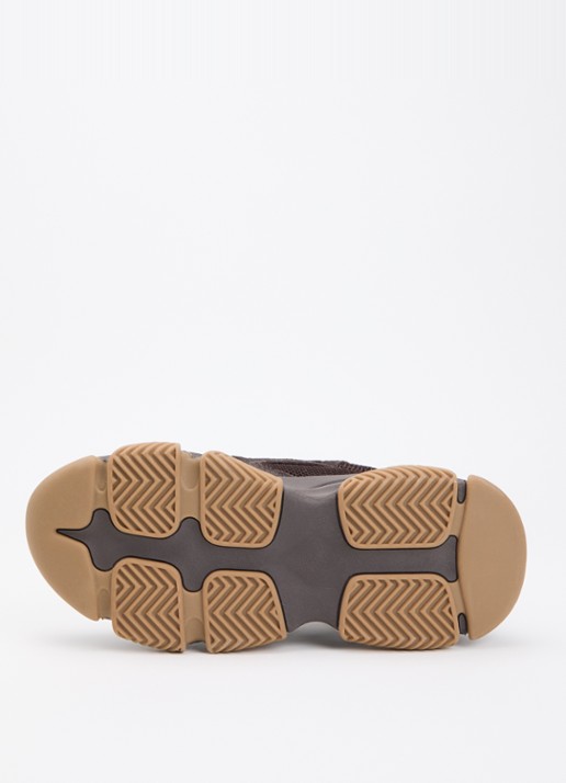 Steve Madden Possession-E sneaker met suède details - detail 4 donkerbruin