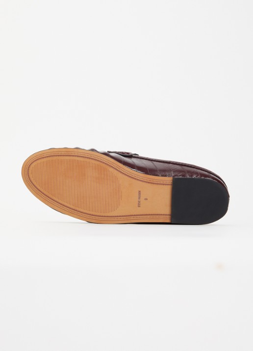 Steve Madden Rafe muiltje van leer - detail 5 bordeauxrood