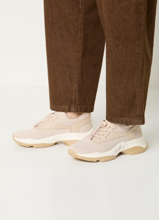 Steve Madden Sneaker met logo - voorkant 2 oudroze