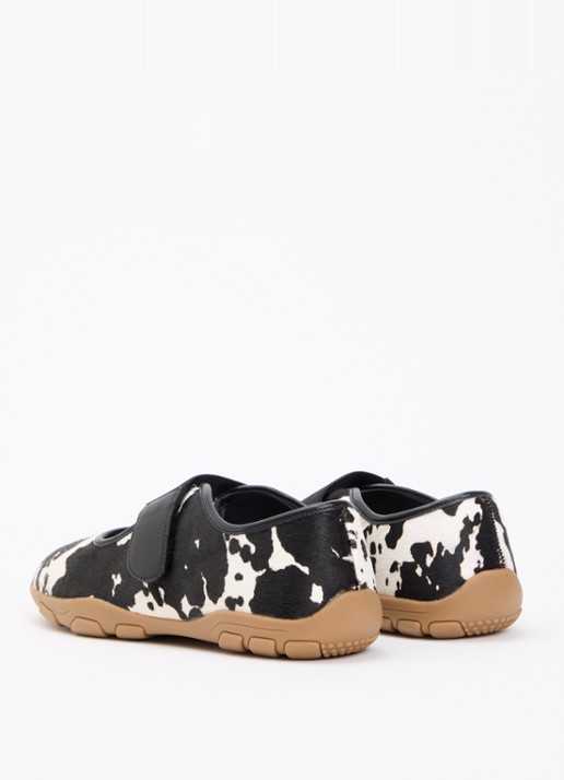 Steve Madden Sneaker van leer met ponyhair - achterkant 5 zwart