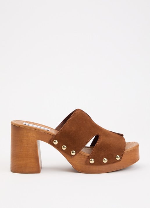 Steve Madden Sunkissed muiltje van suède - voorkant 2 bruin