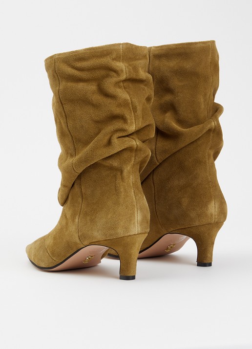 Steve Madden Vexa enkellaarsje van suède - achterkant 4 camel