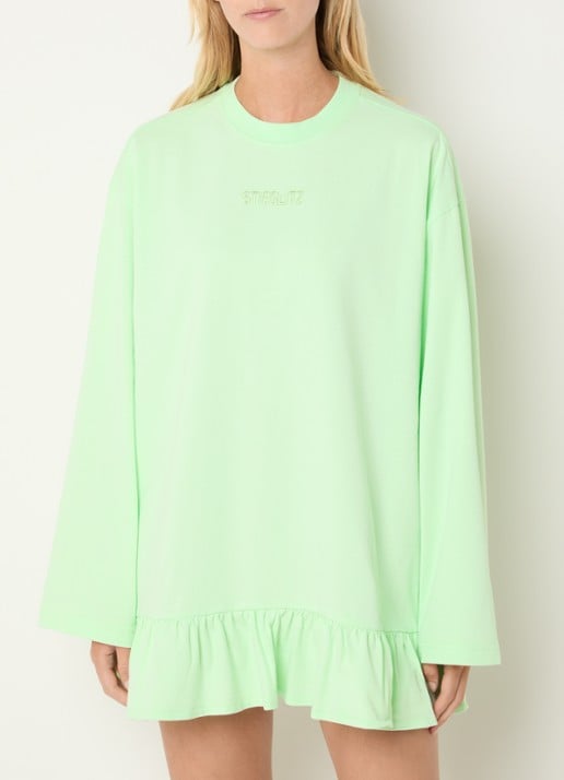 Stieglitz Brisa longsleeve met logo en volant