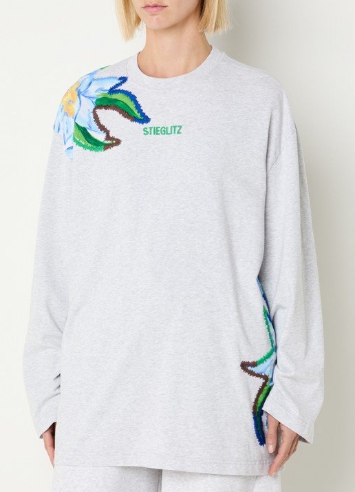 Stieglitz Eliza longsleeve met logoborduring