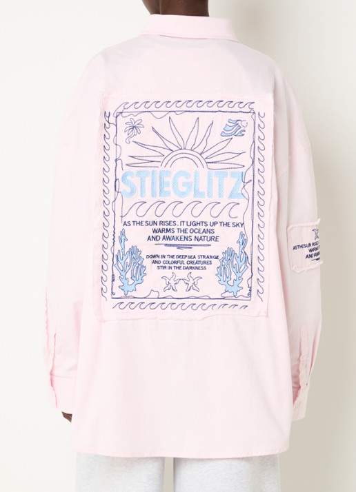 Stieglitz Jaco blouse met logo- en backprint