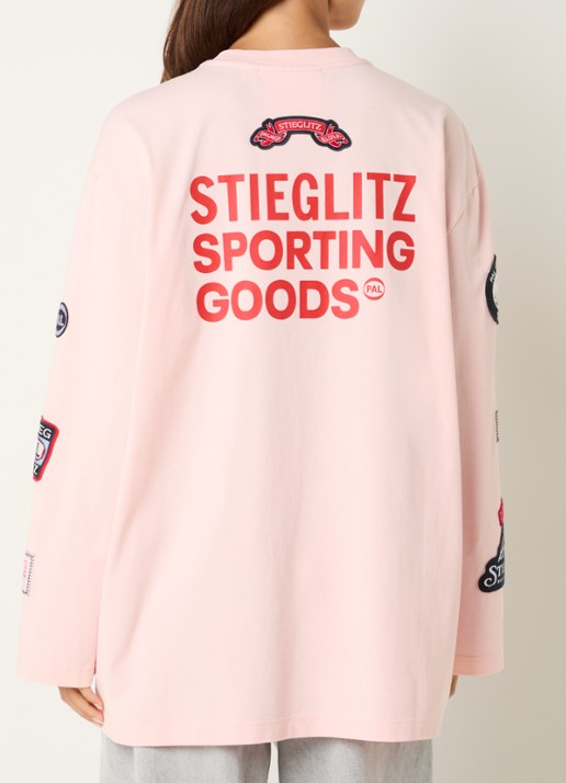 Stieglitz Juliana oversized longsleeve met logo- en backprint