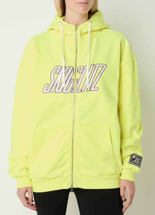 Stieglitz Lena sweatvest met logoborduring