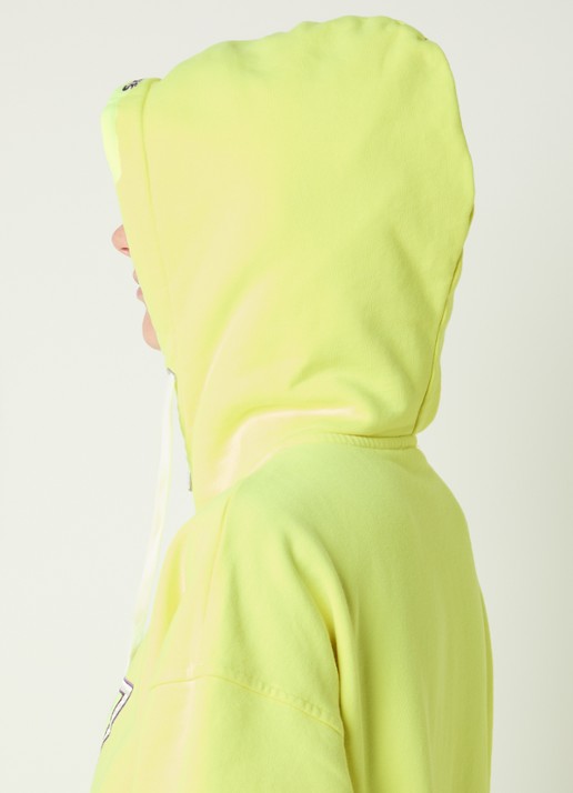 Stieglitz Lena sweatvest met logoborduring - detail 3 geel