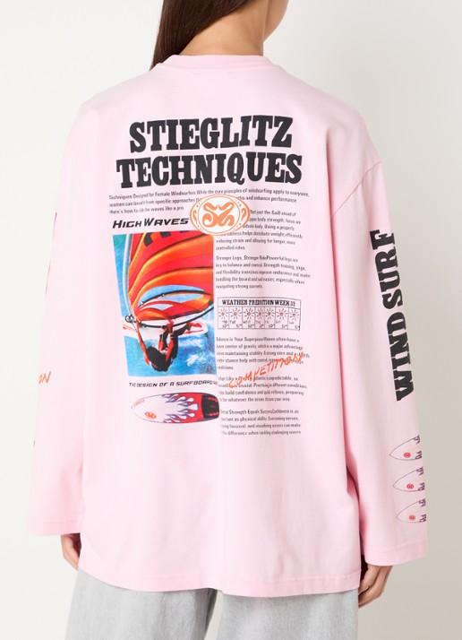 Stieglitz Monica longsleeve met logo- en backprint