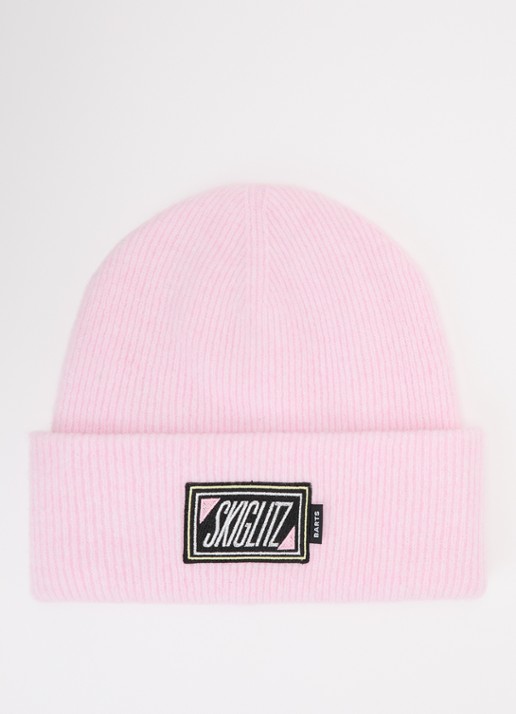 Stieglitz Skiglitz ribgebreide muts in wolblend met logo