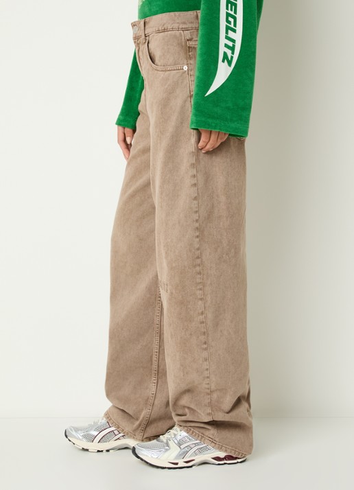 Stieglitz Teresa high waist loose fit jeans met steekzakken - detail 3 bruin