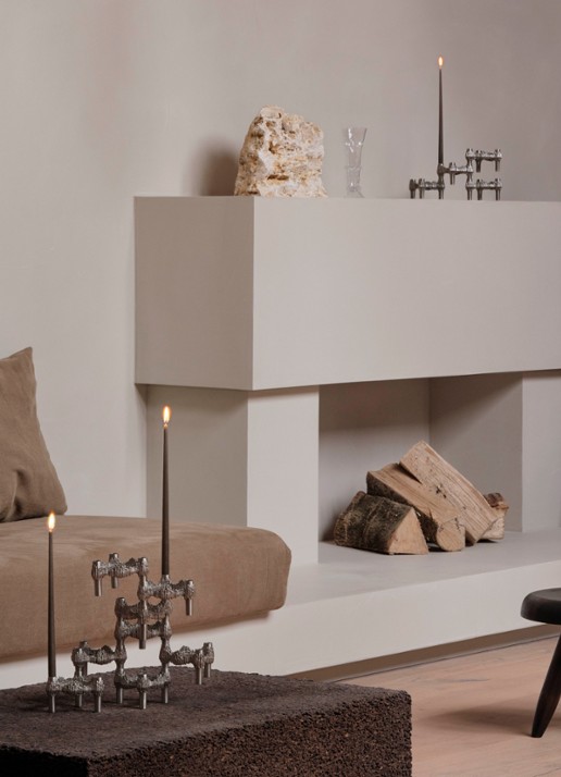 STOFF Nagel Quist kandelaar 5,9 cm - achterkant 4 zilver