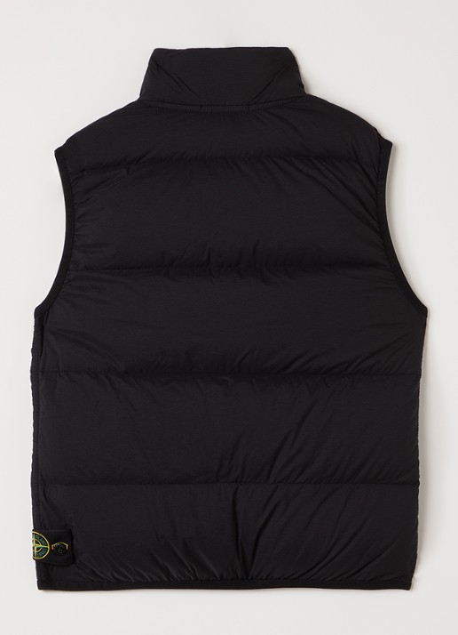 Stone Island 00001 gewatteerde bodywarmer met donsvulling - achterkant 3 zwart
