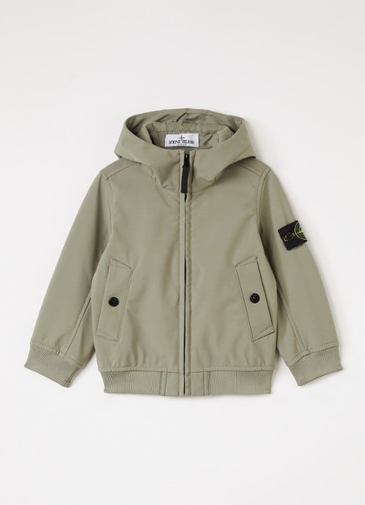 Stone Island 00001 softshell jack met logo